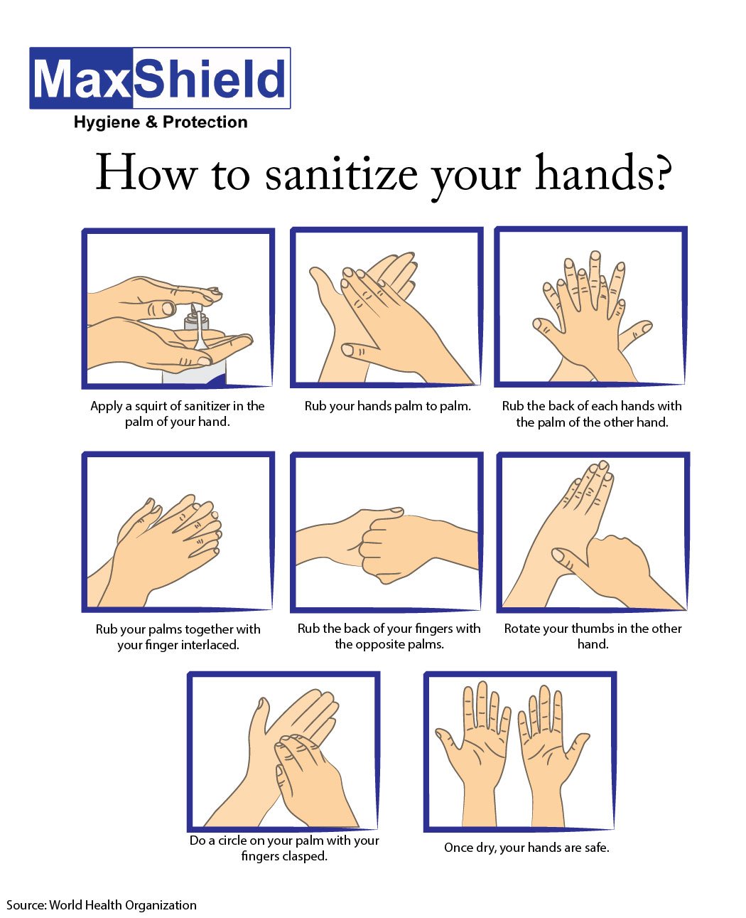 How to sanitize your hands? - MaxShield